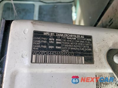 Zdjęcie 13 z 13 samochodu: 2006 DODGE SPRINTER 2500 DELIVERY VAN VIN:WD0PD644265965612 - miniatura