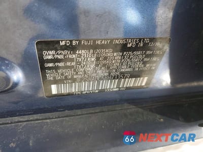 Zdjęcie 13 z 13 samochodu: 2011 SUBARU FORESTER 2.5X PREMIUM VIN:JF2SHADC5BH733579 - miniatura