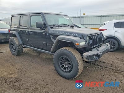 Czwarte zdjęcie samochodu z boku: 2022 JEEP WRANGLER UNLIMITED SPORT VIN:1C4HJXDG1NW204133 - miniatura