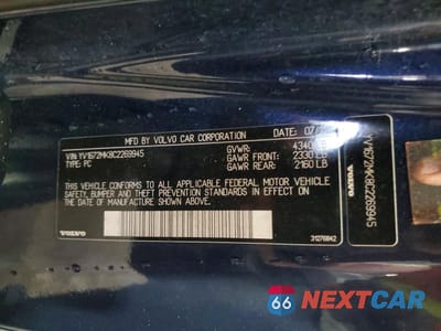 Zdjęcie 12 z 12 samochodu: 2012 VOLVO C30 T5 VIN:YV1672MK8C2269945 - miniatura