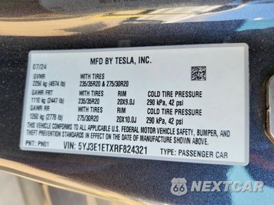Zdjęcie 12 z 12 samochodu: 2024 TESLA MODEL 3 VIN:5YJ3E1ETXRF824321 - miniatura