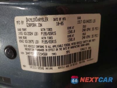 Zdjęcie 13 z 14 samochodu: 2006 CHRYSLER PT CRUISER TOURING VIN:3A4FY58B66T234560 - miniatura