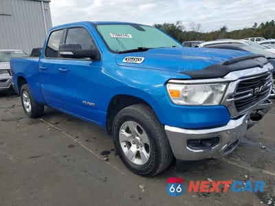 Czwarte zdjęcie samochodu z boku: 2021 RAM 1500 BIG HORN VIN:1C6RREBG6MN575336 - miniatura