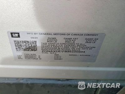 Zdjęcie 13 z 13 samochodu: 2021 CHEVROLET EQUINOX LT VIN:2GNAXUEV4M6100604 - miniatura