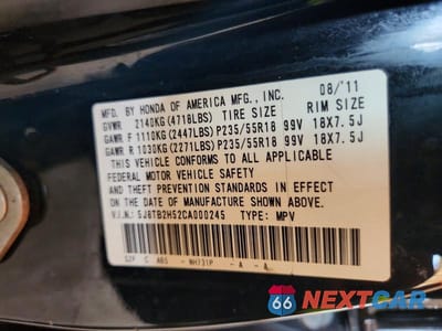 Zdjęcie 13 z 13 samochodu: 2012 ACURA RDX TECHNOLOGY VIN:5J8TB2H52CA000245 - miniatura
