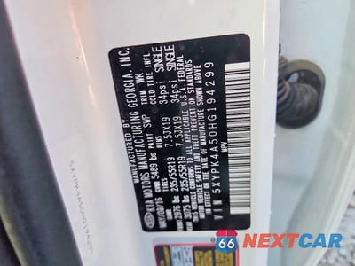 Zdjęcie 12 z 12 samochodu: 2017 KIA SORENTO VIN:5XYPK4A50HG194299 - miniatura