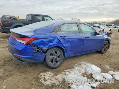 Trzecie zdjęcie samochodu z tyłu: 2021 HYUNDAI ELANTRA SEL VIN:5NPLM4AG3MH018263 - miniatura