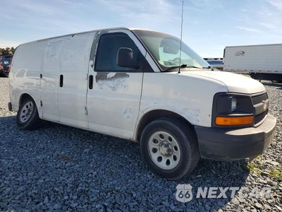 Czwarte zdjęcie samochodu z boku: 2009 CHEVROLET EXPRESS 1500 UTILITY / SERVICE VAN VIN:1GCFG15X091178760 - miniatura