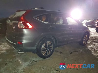 Trzecie zdjęcie samochodu z tyłu: 2015 HONDA CR-V TOURING VIN:5J6RM3H93FL022382 - miniatura