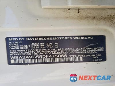 Zdjęcie 12 z 12 samochodu: 2013 BMW 335 I VIN:WBA3A9C55DF475066 - miniatura