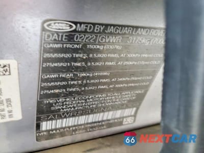 Zdjęcie 14 z 14 samochodu: 2022 LAND ROVER RANGE ROVER SPORT HSE SILVER EDITION VIN:SALWR2SU6NA234309 - miniatura