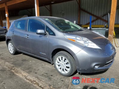 Czwarte zdjęcie samochodu z boku: 2017 NISSAN LEAF S VIN:1N4BZ0CP3HC307363 - miniatura
