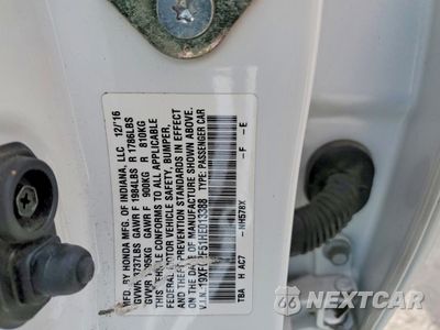 Zdjęcie 12 z 13 samochodu: 2017 HONDA CIVIC LX VIN:19XFC2F51HE013388 - miniatura