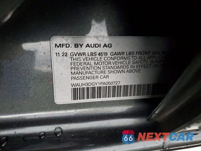 Zdjęcie 12 z 12 samochodu: 2023 AUDI S3 PREMIUM PLUS VIN:WAUH3DGY1PA050727 - miniatura