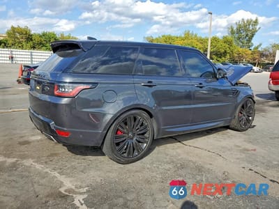 Trzecie zdjęcie samochodu z tyłu: 2020 LAND ROVER RANGE ROVER SPORT P525 HSE VIN:SALWR2SEXLA722121 - miniatura