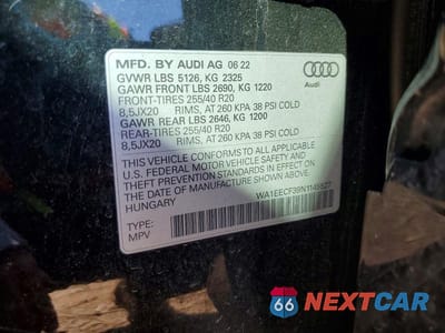 Zdjęcie 14 z 14 samochodu: 2022 AUDI Q3 PREMIUM PLUS S LINE 45 VIN:WA1EECF39N1145527 - miniatura
