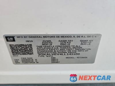 Zdjęcie 13 z 13 samochodu: 2020 GMC TERRAIN SLT VIN:3GKALVEV4LL141100 - miniatura