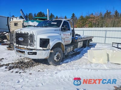 Drugie zdjęcie samochodu z przodu: 2017 FORD F650 SUPER DUTY ROLLBACK TRUCK VIN:1FDNF6DCXHDB12056 - miniatura