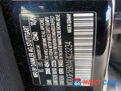 Zdjęcie 12 z 12 samochodu: 2010 MERCEDES-BENZ C 300 VIN:WDDGF5EB0AF423234 - miniatura