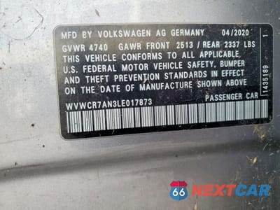 Zdjęcie 12 z 12 samochodu: 2020 VOLKSWAGEN ARTEON SEL VIN:WVWCR7AN3LE017873 - miniatura