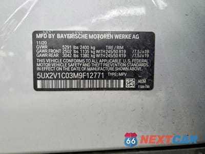 Zdjęcie 12 z 12 samochodu: 2021 BMW X4 XDRIVE30I VIN:5UX2V1C03M9F12771 - miniatura