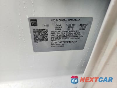 Zdjęcie 12 z 12 samochodu: 2023 CHEVROLET MALIBU LS VIN:1G1ZC5STXPF187248 - miniatura