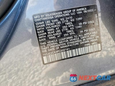 Zdjęcie 14 z 14 samochodu: 2023 VOLKSWAGEN ATLAS CROSS SPORT SE VIN:1V2JC2CA3PC202141 - miniatura