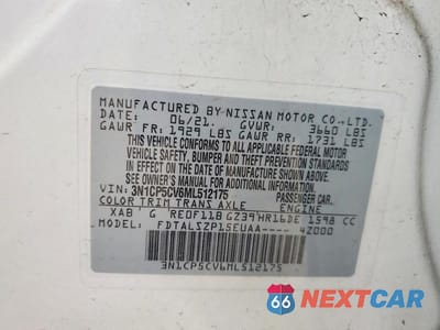Zdjęcie 12 z 12 samochodu: 2021 NISSAN KICKS SV- PRIOR FLEET- CK ENG LIGHT ON VIN:3N1CP5CV6ML512175 - miniatura