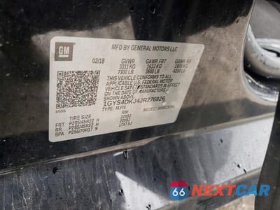 Zdjęcie 14 z 14 samochodu: 2018 CADILLAC ESCALADE PLATINUM VIN:1GYS4DKJ4JR276926 - miniatura