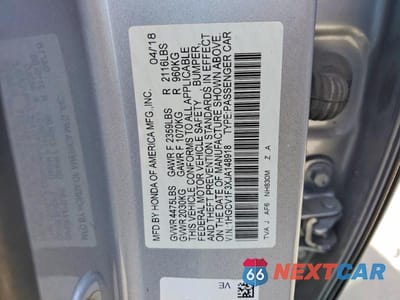 Zdjęcie 13 z 13 samochodu: 2018 HONDA ACCORD SPORT VIN:1HGCV1F3XJA148918 - miniatura