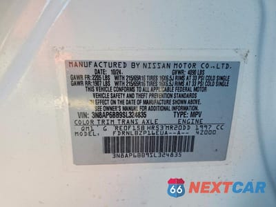Zdjęcie 13 z 13 samochodu: 2025 NISSAN KICKS S VIN:3N8AP6BB9SL324835 - miniatura