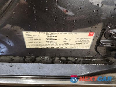 Zdjęcie 12 z 12 samochodu: 2015 TESLA MODEL S VIN:5YJSA1E15FF114115 - miniatura