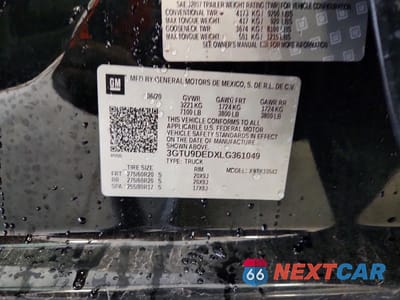 Zdjęcie 13 z 13 samochodu: 2020 GMC SIERRA K1500 SLT VIN:3GTU9DEDXLG361049 - miniatura