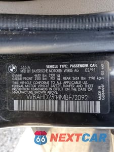 Zdjęcie 12 z 12 samochodu: 1991 BMW 3 SERIES 323I VIN:WBAHD2314MBF72092 - miniatura