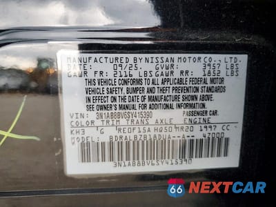 Zdjęcie 12 z 12 samochodu: 2025 NISSAN SENTRA S VIN:3N1AB8BV6SY415390 - miniatura