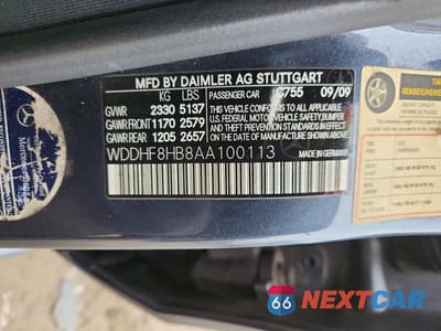 Zdjęcie 12 z 12 samochodu: 2010 MERCEDES-BENZ E 350 4MATIC VIN:WDDHF8HB8AA100113 - miniatura