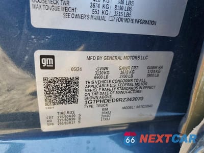 Zdjęcie 12 z 12 samochodu: 2024 GMC SIERRA C1500 SLT VIN:1GTPHDED9RZ343070 - miniatura