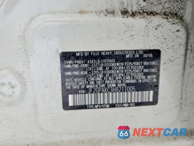 Zdjęcie 13 z 13 samochodu: 2017 SUBARU CROSSTREK LIMITED VIN:JF2GPAKC3H8211005 - miniatura