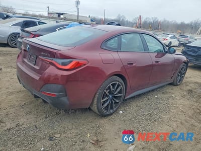 Trzecie zdjęcie samochodu z tyłu: 2023 BMW I4 EDRIVE 40 VIN:WBY73AW06PFN93128 - miniatura