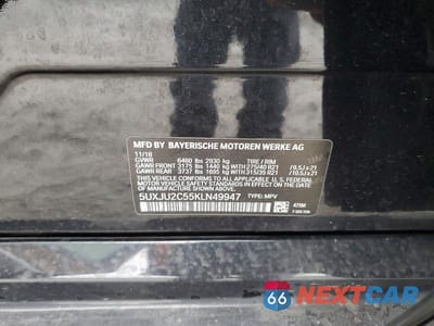 Zdjęcie 13 z 13 samochodu: 2019 BMW X5 XDRIVE50I VIN:5UXJU2C55KLN49947 - miniatura