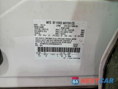 Zdjęcie 13 z 13 samochodu: 2024 FORD EDGE SEL VIN:2FMPK4J90RBB00572 - miniatura