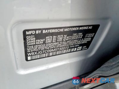 Zdjęcie 13 z 13 samochodu: 2021 BMW X1 SDRIVE28I VIN:WBXJG7C09M5T30073 - miniatura