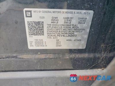 Zdjęcie 13 z 13 samochodu: 2020 GMC TERRAIN SLT VIN:3GKALPEV4LL242472 - miniatura