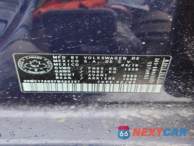 Zdjęcie 13 z 13 samochodu: 2015 VOLKSWAGEN GOLF SPORTWAGEN S VIN:3VWC17AUXFM508287 - miniatura