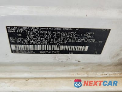 Zdjęcie 13 z 13 samochodu: 2011 TOYOTA RAV4 BASE VIN:2T3ZF4DV2BW065952 - miniatura