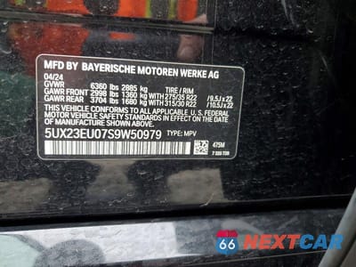 Zdjęcie 13 z 13 samochodu: 2025 BMW X5 XDRIVE40I VIN:5UX23EU07S9W50979 - miniatura