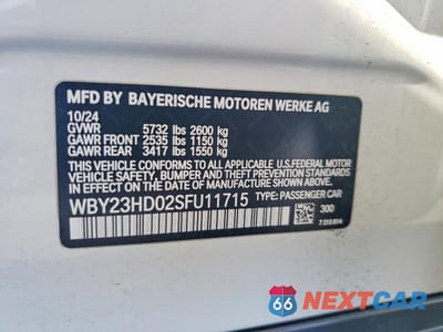 Zdjęcie 13 z 13 samochodu: 2025 BMW I4 EDRIVE 40 VIN:WBY23HD02SFU11715 - miniatura