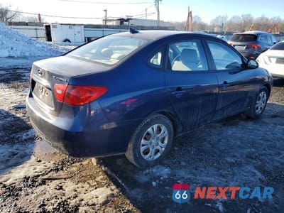 Trzecie zdjęcie samochodu z tyłu: 2010 HYUNDAI ELANTRA BLUE VIN:KMHDU4AD5AU156538 - miniatura