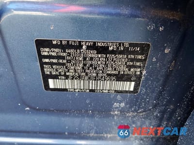 Zdjęcie 13 z 13 samochodu: 2015 SUBARU FORESTER 2.5I TOURING VIN:JF2SJAWC8FH549695 - miniatura