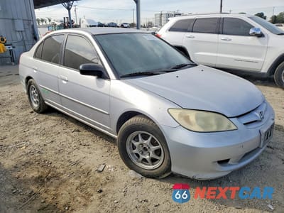 Czwarte zdjęcie samochodu z boku: 2005 HONDA CIVIC GX VIN:1HGEN26535L000054 - miniatura